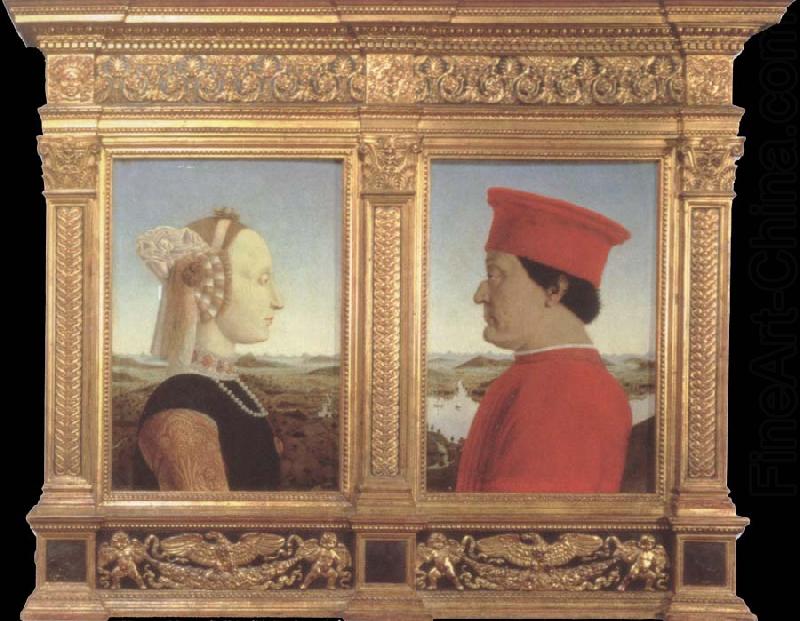 Portraits of Federico da Montefeltro and Battista Sforza, Piero della Francesca